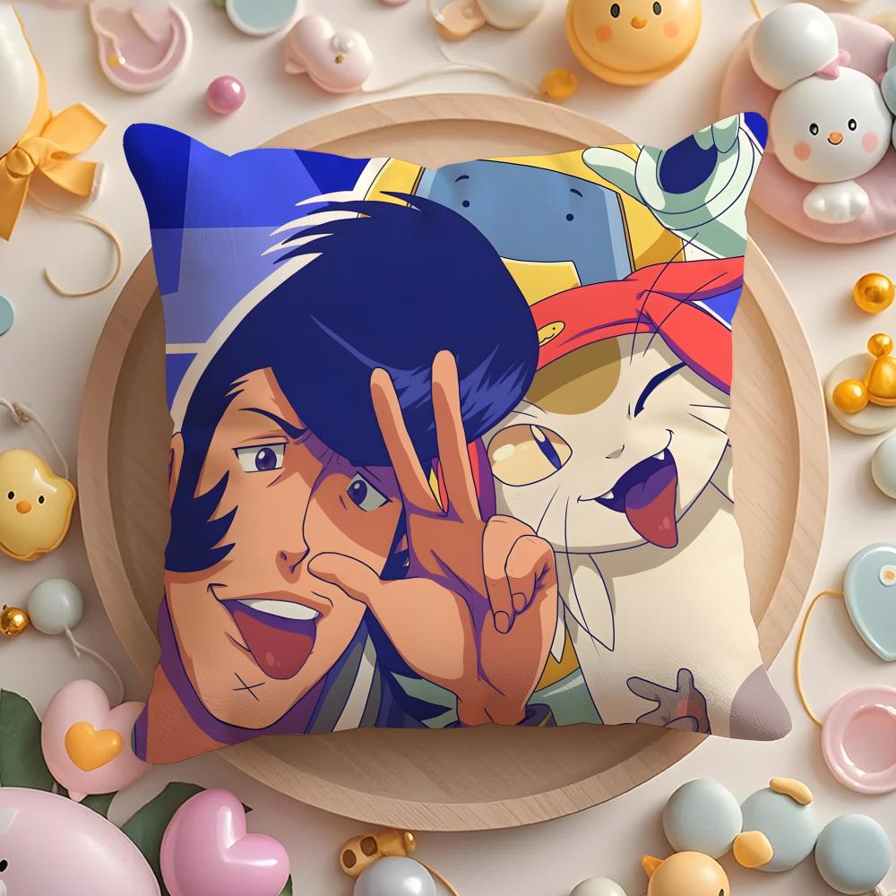S-Space Anime D-Dandy Cushion Cover Home & Car Multi-Scene Pillow Cover - Reversible, Soft & Durable for Daily Use