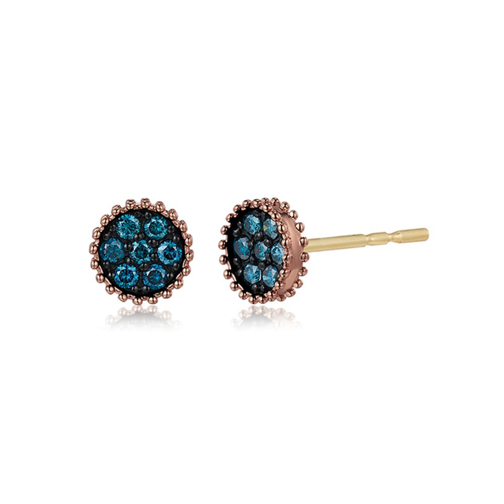 Roseedor Blue Bonbon Diamond Earrings_211700347