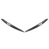 Paire Sourcils de Phare Paupières de Phare Style Maléfique Autocollants Aspect Carbone/Noir Brillant Pour BMW X5 E70 2008-2013