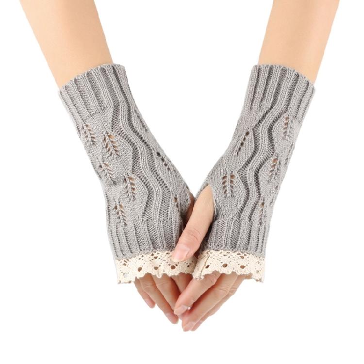 Knit Gloves Fashion Fingerless Gloves Arm Sleeves Arm Decors Female Accessory
