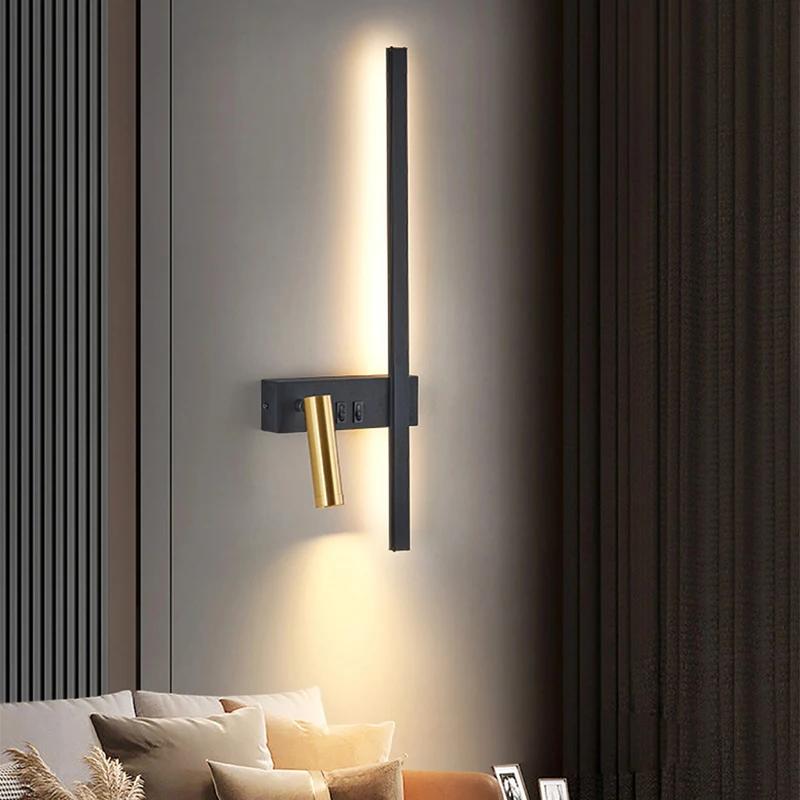 Moderne einstellbare LED-Wandleuchte für Schlafzimmer Nacht Wohnzimmer Sofa Hintergrund Wandlampe Glanz Leuchte Home Decoratioan