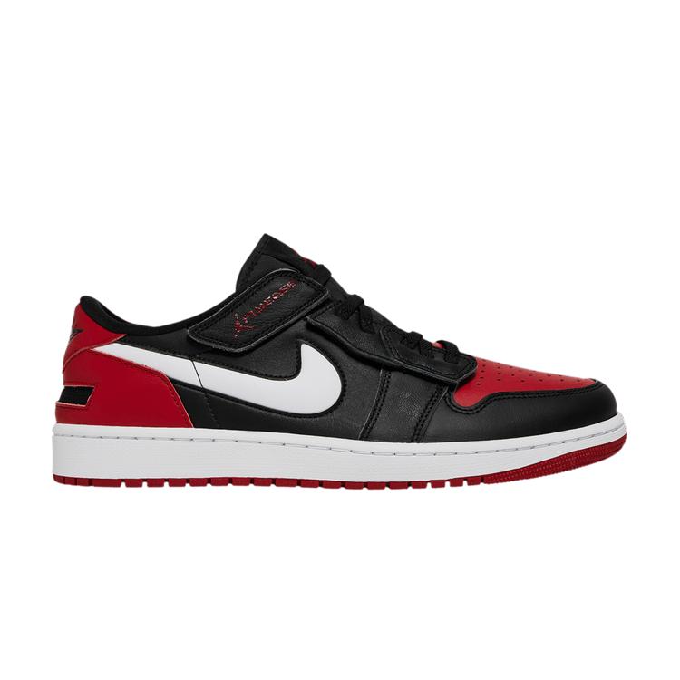 Jordan 1 Low FlyEase Black White Gym Red 40.5
