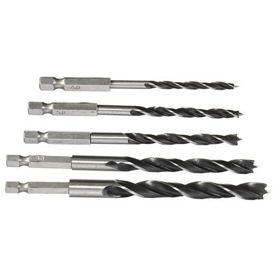 Punte da Trapano a Tre Punte /6mm /8mm 4mm Set da 5 Pezzi