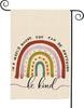 Glawry Rainbow Boho Be Kind Garden Ag Double Sided 12Wx18L Inch In A World Where You Can Be Anything Motivational Aestheti SSL