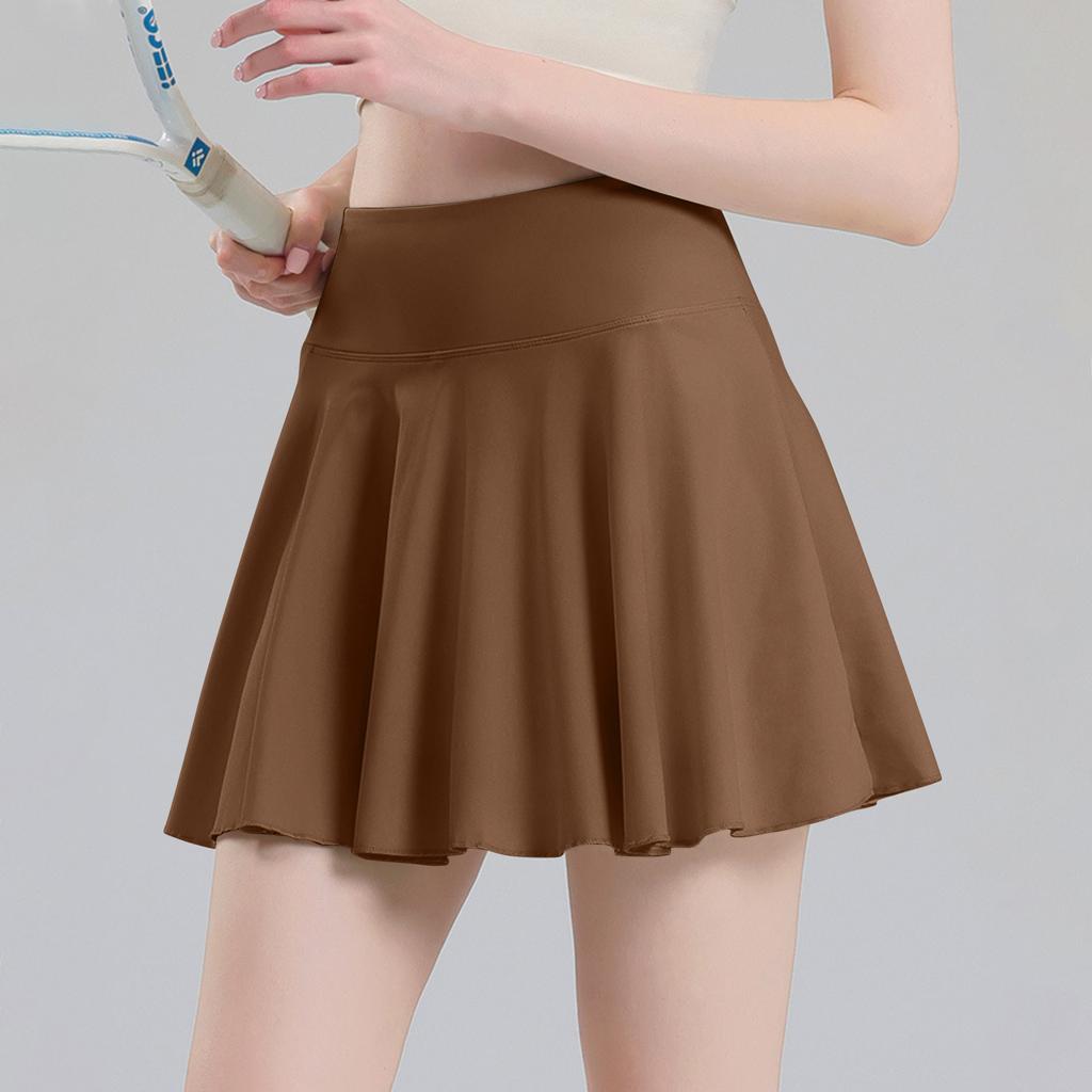 Women's Summer Casual Square Neck Dress With Pockets Cute Sleeveless High Waisted A-Line Vest Skirt