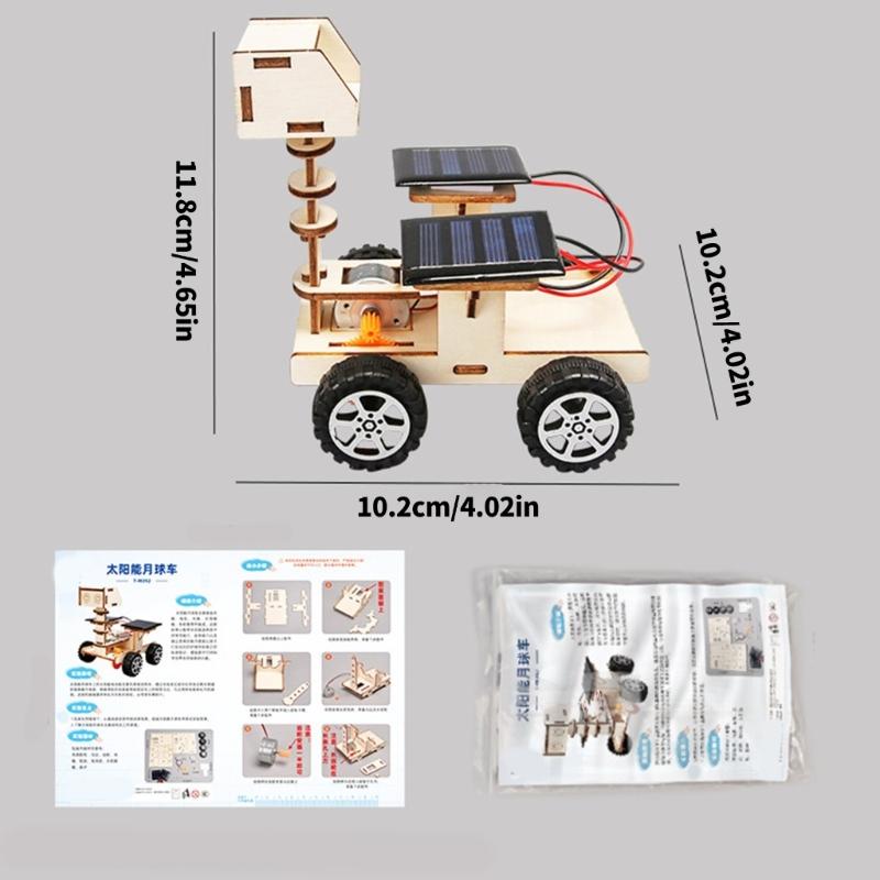 Solar Powered Moon Vehicle Kits Craft Project Toy for Indoor Fun Outdoor Experiment Science Experience Entertainment Toy
