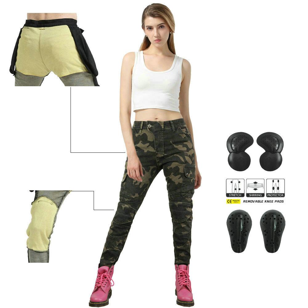 Motorcycle jeans, female rider motorcycle pants, Kevlar tear-resistant cycling drop-resistant pants