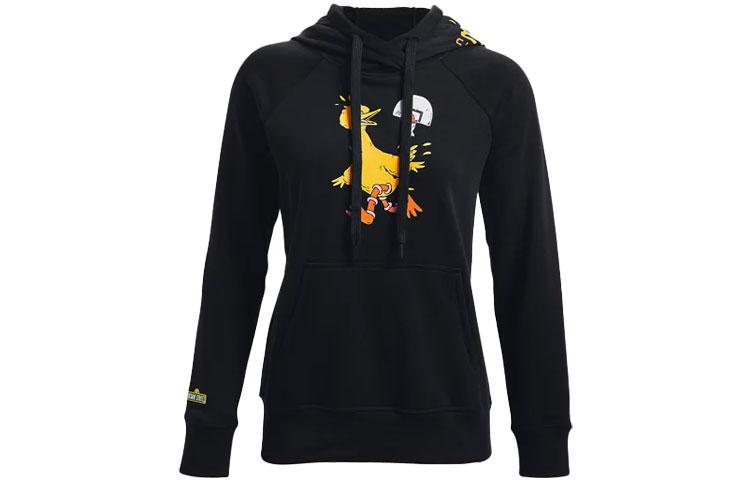 Under Armour Under Armour Curry Big Bird Thickened And Fleece Lined Thermal Cartoon Pattern Sports Hooded Pullover 1371251-001 M