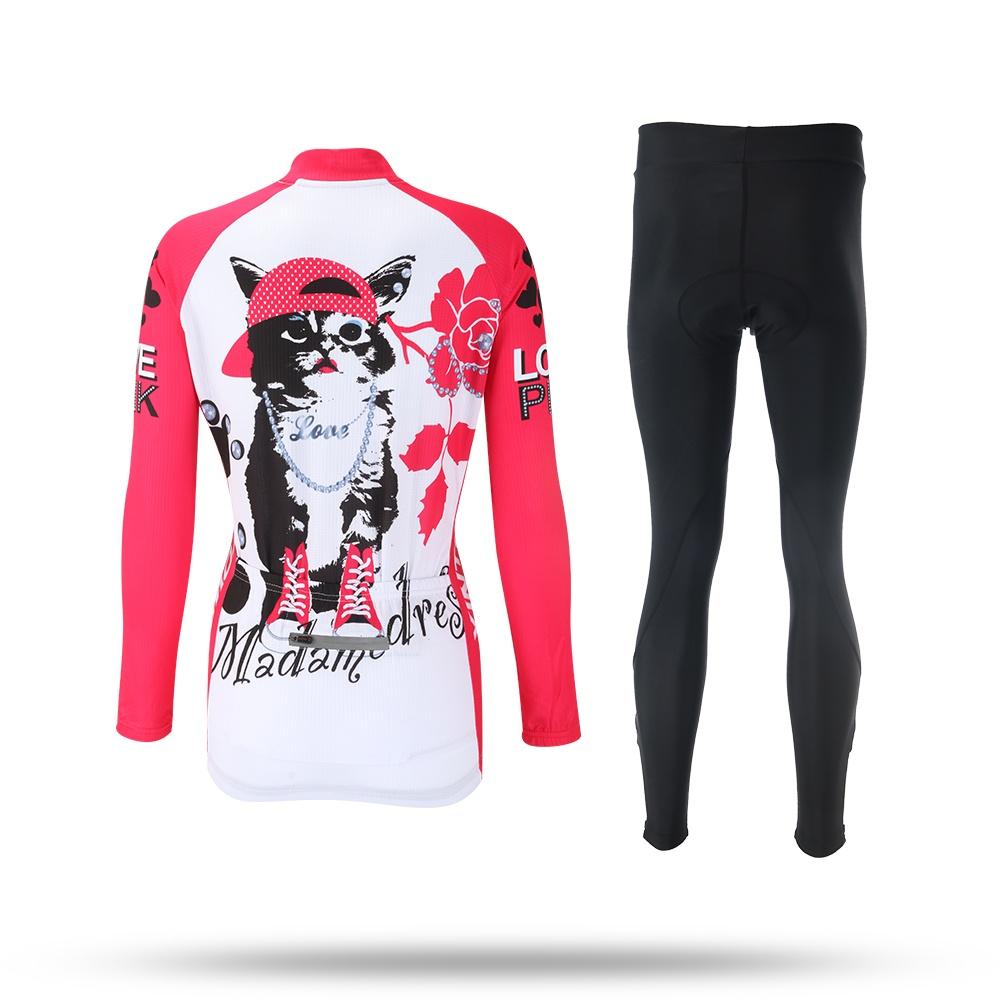 Jezdecké dresy Cyklistické oblečení Souprava oblečení pro ženy s dlouhým rukávem pro rychlé sušení