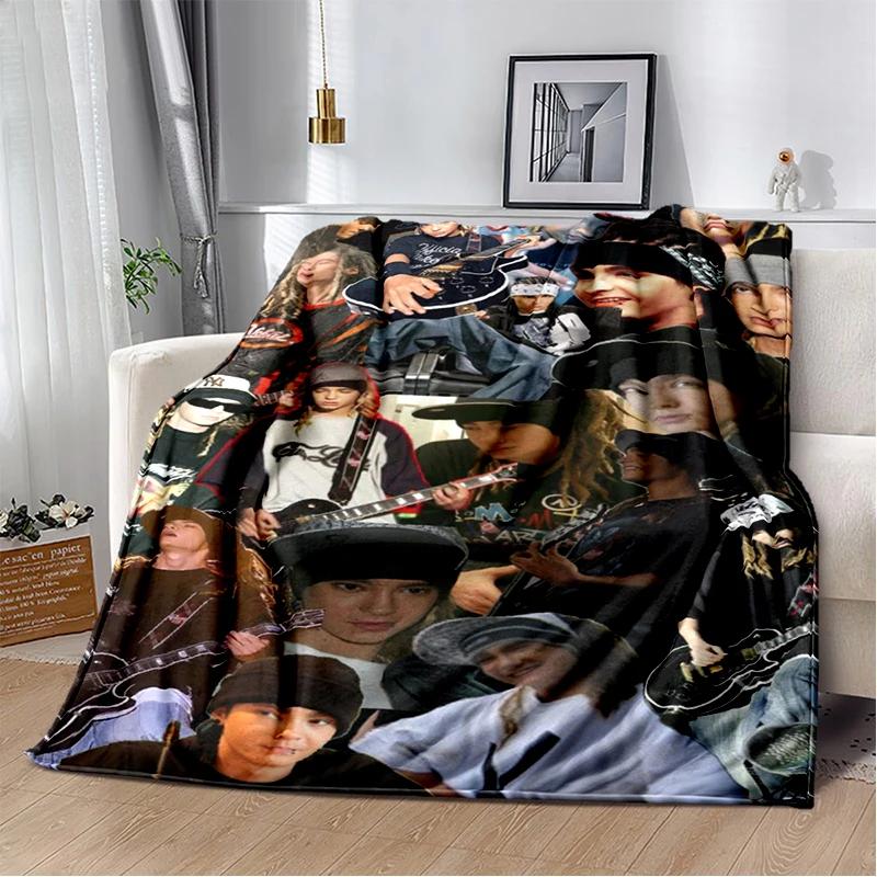 Bill Tom Kaulitz Tokio Hotel Rock Band 2025 New Style Blanket,Soft Throw Blanket for Home Bedroom Bed Sofa Cover Kids Gift Cover