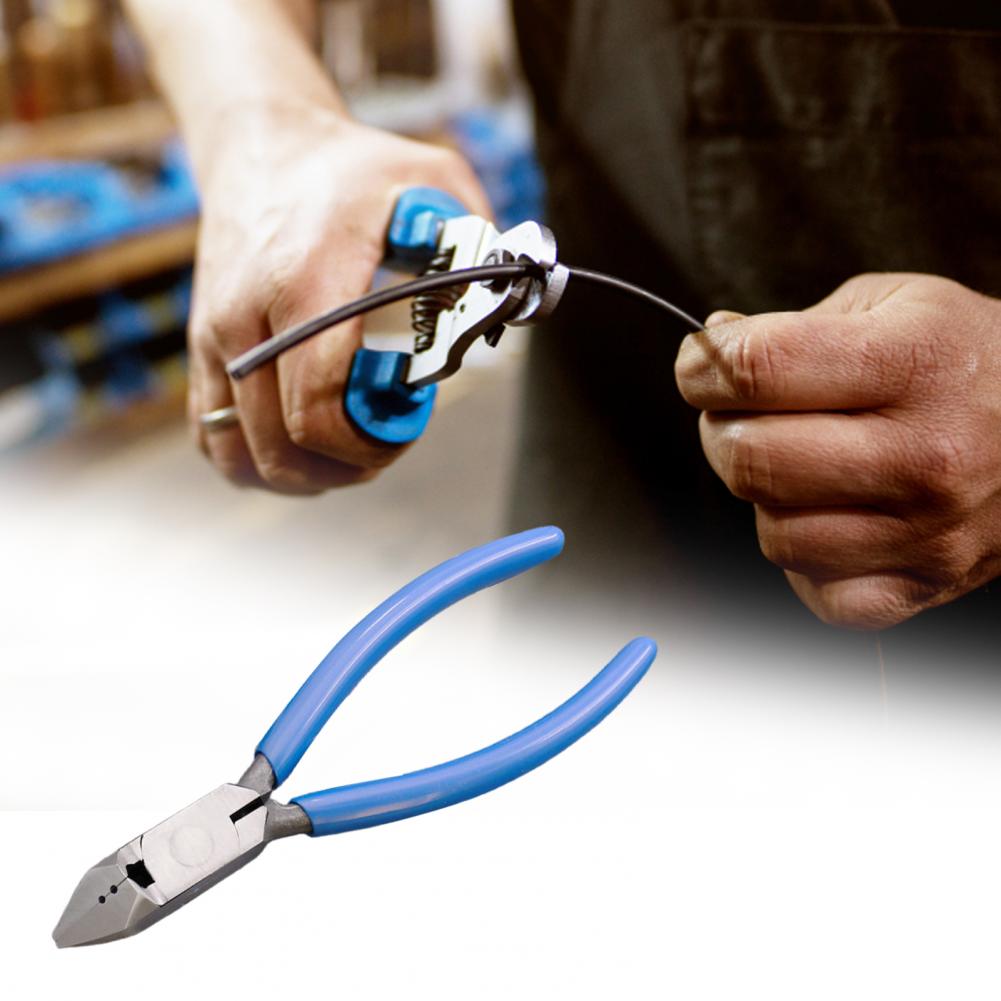 6inch Diagonal Pliers Compact High Hardness Long Nose 2-in-1 Diagonal Cutting Pliers for Electrical Wire