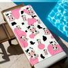 1 Pc Pink Cow Cartoon Beach Towel, Lightweight Sand-Resistant, Ideal for Beach Pool Travel, Perfect for Kids & Women