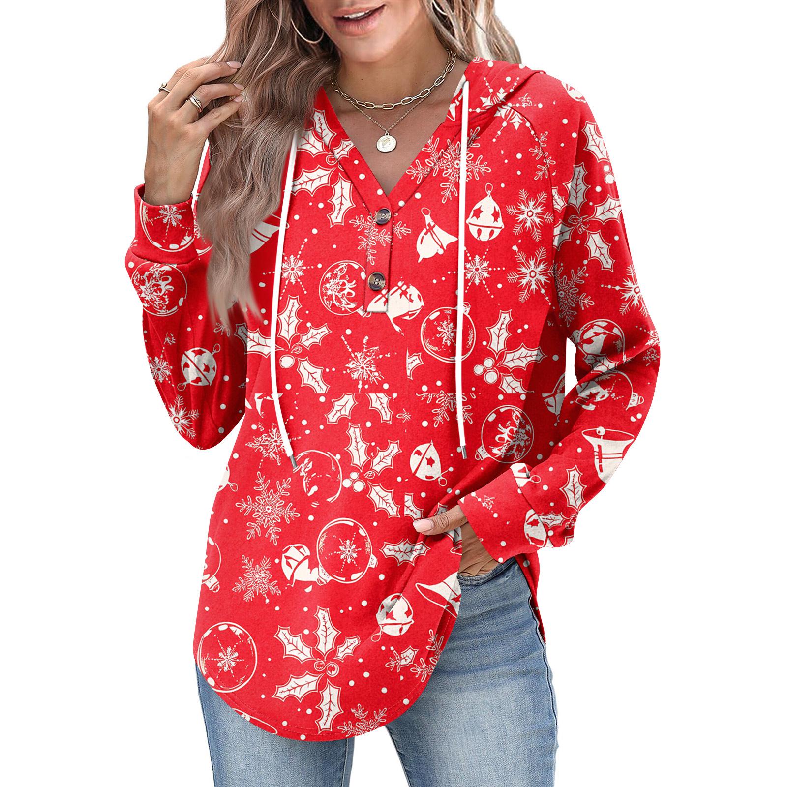 

Женская мода, женский легкий пуловер с длинными рукавами и карманами, толстовка с капюшоном в стиле консервативного стиля XL арбуз красный