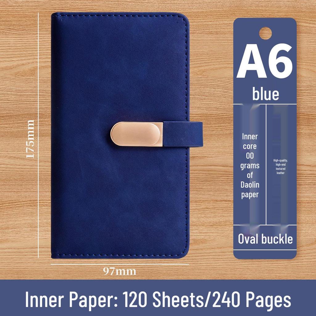 A6 Anpassat Spänne Högvärdig Anteckningsbok: Bärbar fickanteckningsbok för kontor, studier och redovisning