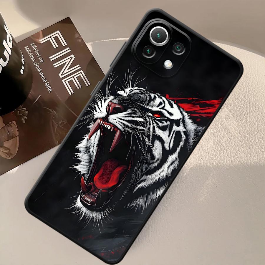 Case for Xiaomi Mi 12X 11T 12T Pro 10T 11 13 Lite 14 12 Funda Phone Cover Cool Cartoon Wolf