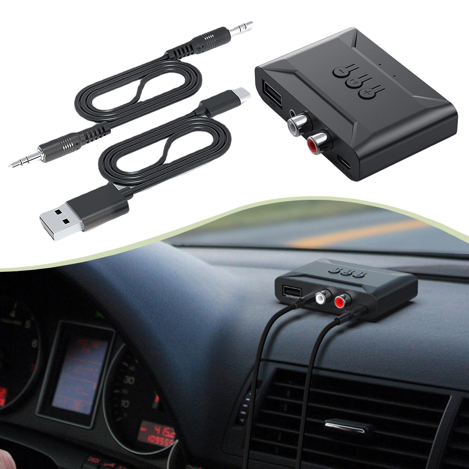 

5.4 Audio Receiver Cordless Adapter Plug and Play Rechargeable RCA Adapters USB Stereo Music