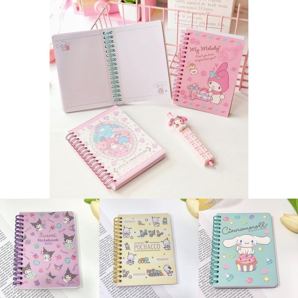 Cute Kuromi A6 Date Book Notebook Sanrio Design With Spiral Bound Lined Sheets