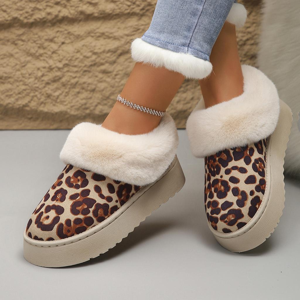 Fashion Winter Women Slippers Fashion Fluffy Fuzzy House Slippers Memory Foam Plush Shoes for Women Indoor Non-slip Cotton Slides Women