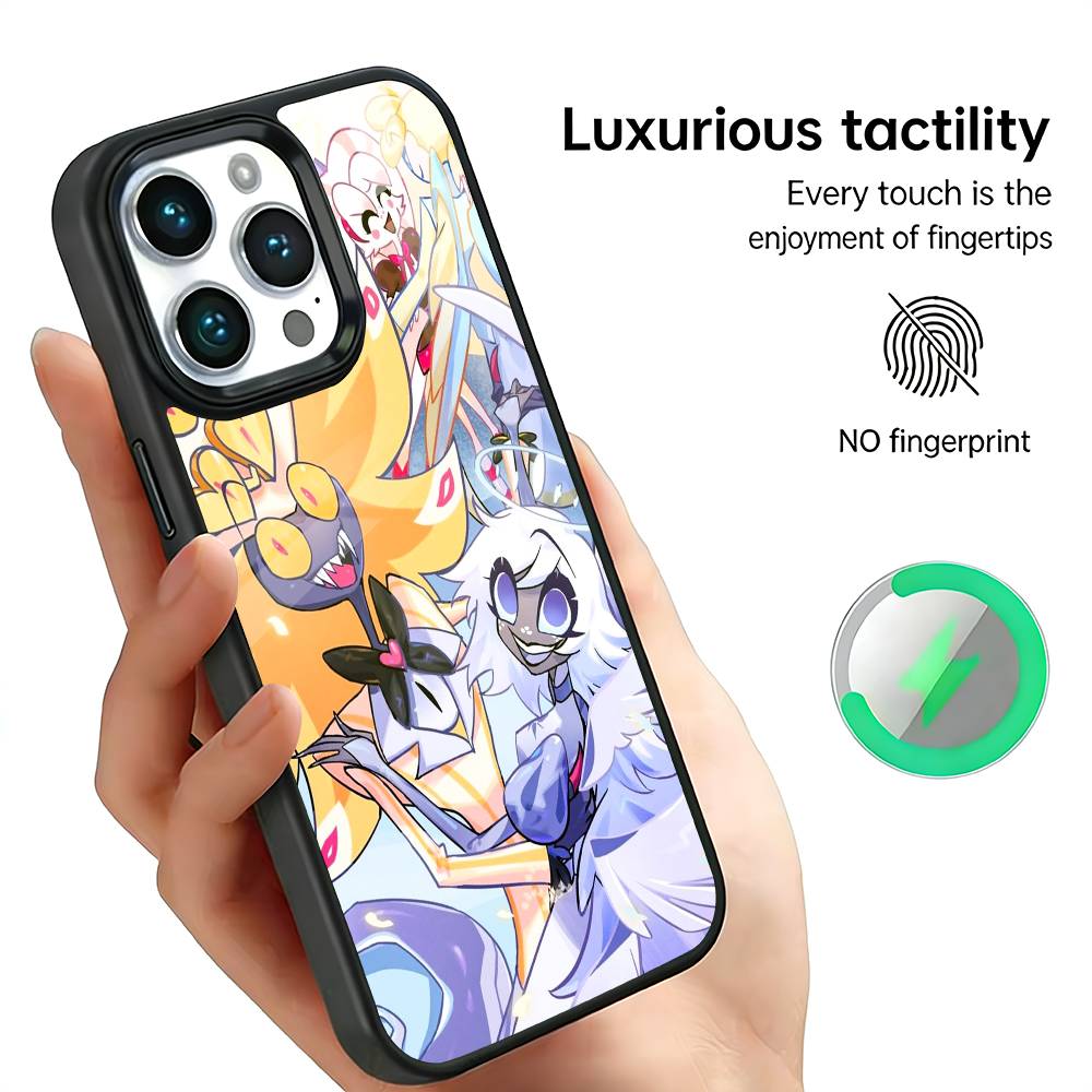 Sir Pentious H-Hazbin H-Hotel Handyhülle Für iPhone17,16,15,14,13,12,11 Plus,Pro Max Für Magsafe Kabelloses Laden