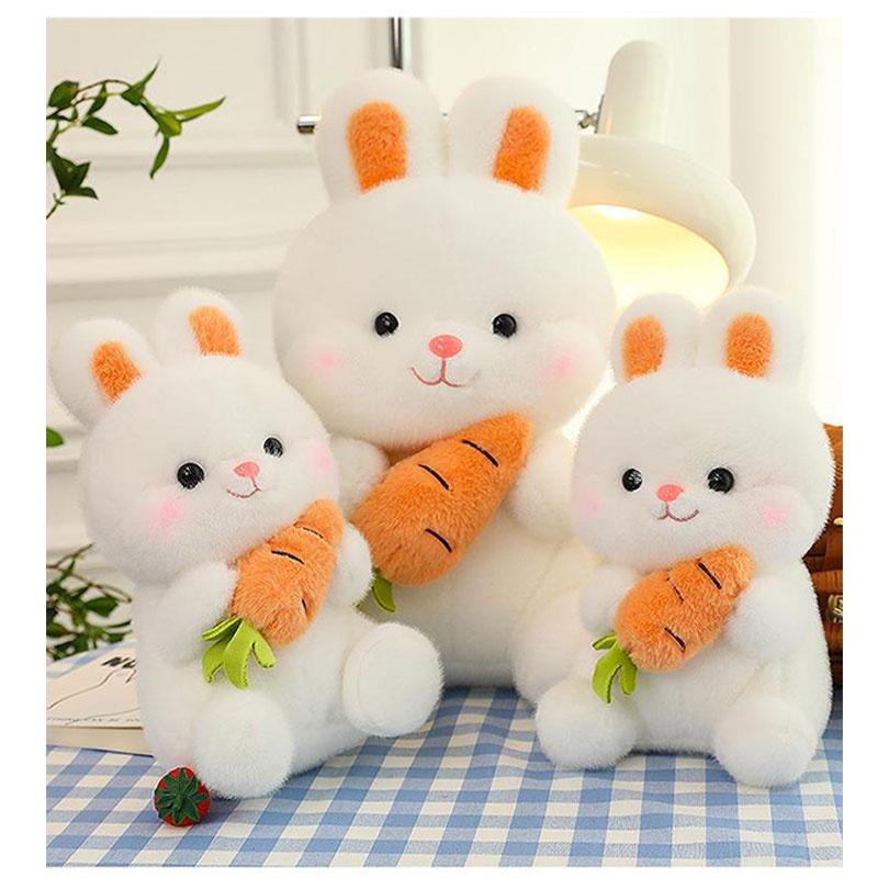Rabbit Plush Toy Stuffed Animal Doll White Bunny Children's Birthday Gift Wholesale