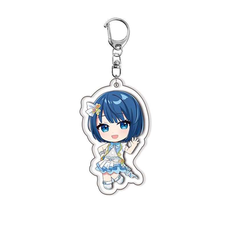 World Project Acrylic Keychain Game Related Products Girl Gift Key Rings Souvenir Cute Pendant