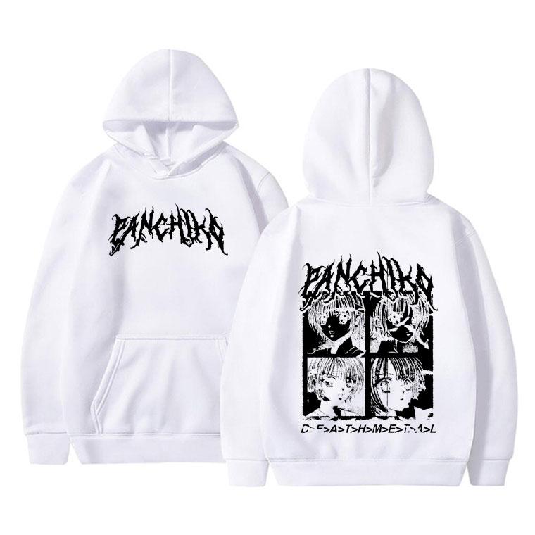 Rockband Panchiko DEATHMETAL Album Grafiskt Tryck Hoodie Unisex Fleece Bomull Sweatshirt Män Kvinnor Vintage Oversized Hoodies
