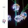 1 Piece Colorful Butterfly Solar Globe Light Outdoor Patio Garden Decorative Hanging Tree Lights Holiday Mood Lighting