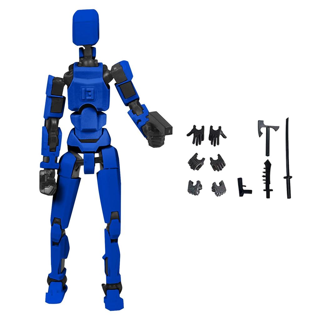 Doll 13-joint Movable 3D Printed Doll Toy 3rd Generation Dummy Doll DIY Full Body Decompression