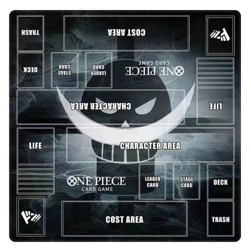 Fully Sewn Rubber Playmat for Two Players, Premium Quality, Compatible with One Piece Card Games, Non-Slip, Waterproof Playmat with Storage Bag, 60*60