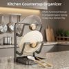 Pot Lid Rack Cut Board Storage Rack Container Multipurpose Utensils Stand for Restaurant Cupboard Kitchen Cabinet Cooking