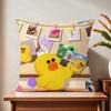 Cute Cartoon Art Duck Cushion Cover For Pillow Printing Sofa Decoration Home Car Room Coffee Shop Office Nordic Simplicity