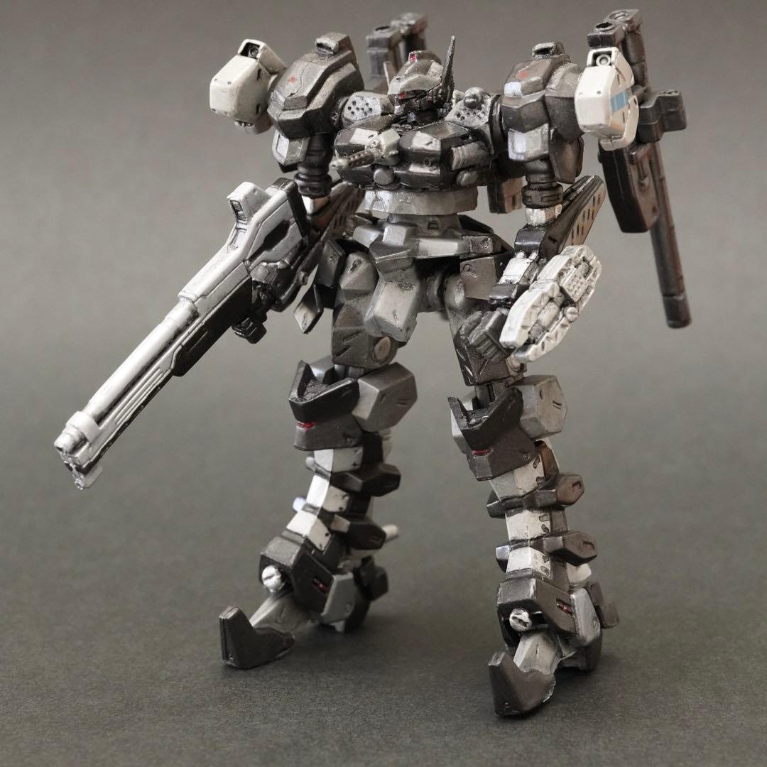 Used Armored Core Dual Face Gunmetal One Coin Figure Plastic Model
