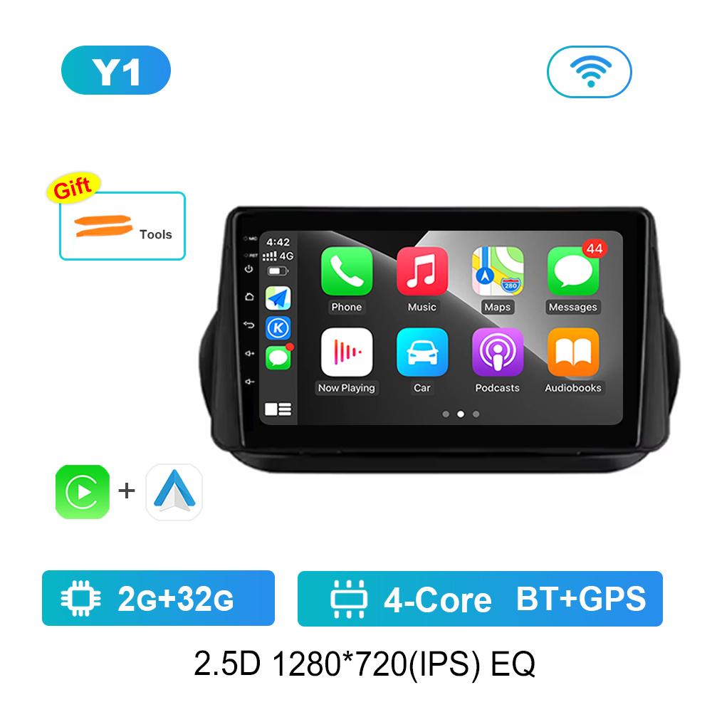 Android OS for Fiat Fiorino Qubo for Citroen Nemo for Peugeot Bipper 2008 - 2017 Carplay GPS Car Video Multimedia Player WiFi BT