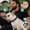 Luxury Diamond-Studded PU Leather Dog Collar - Durable & Fashionable for Outdoor Use