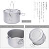 Boundless Voyage Titanium Cookware Pot, Cookware for Campfires, Hanging Pot, Rust-Resistant, Lightweight, Foldable Handle, Solo Camping, Outdoor Campi
