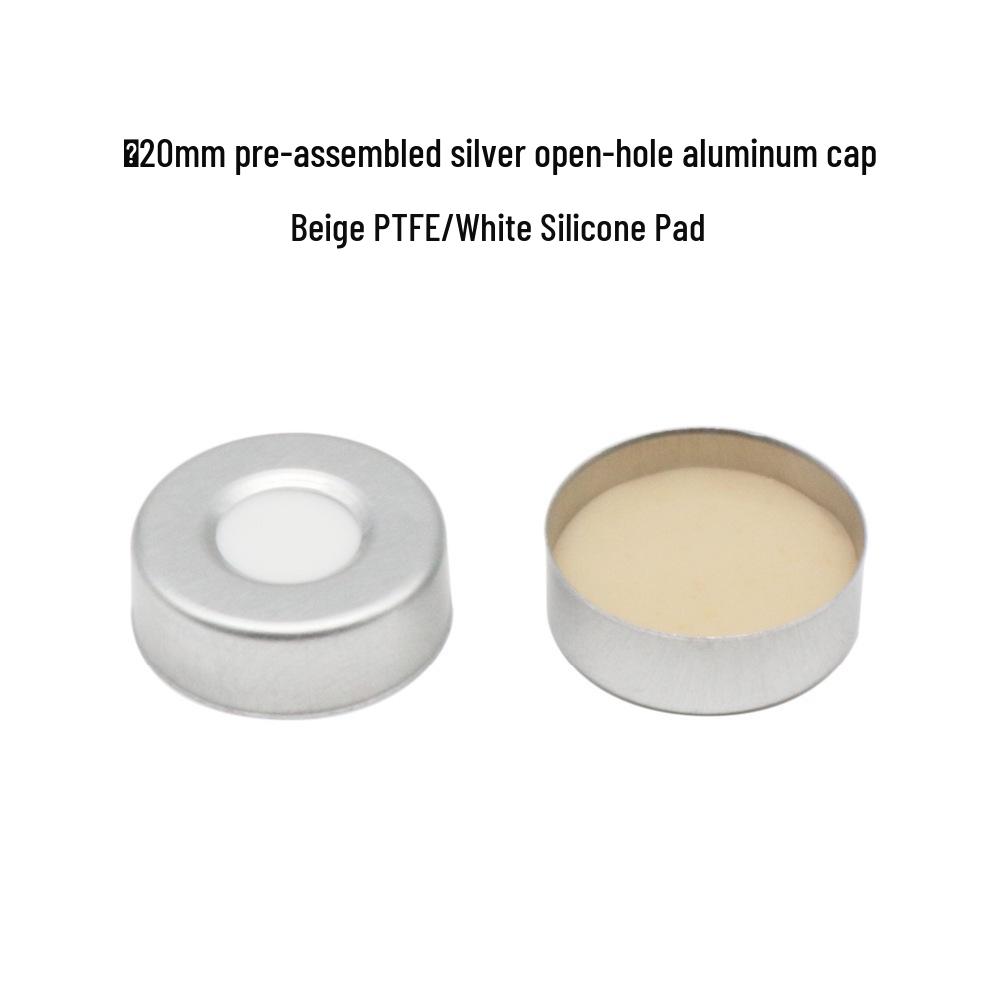10ml/20ml Headspace Vial Caps, 20x3mm Aluminum Septa for Agilent Shimadzu Autosamplers