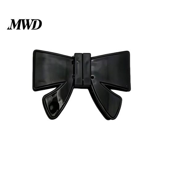 One Hand Hair Clip Magnetic Clip, Bow Shape Pin with Leopard Marble Scratch-proof Patterns, DIY Seamless Hairstyling Accessories for Easy Half-Up чёрный