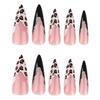 24 Stück Glänzend Aufklebbare Falsche Nägel Full Cover Künstliche Nägel Leopard Press-on Nägel Maniküre Für Jeden Anlass