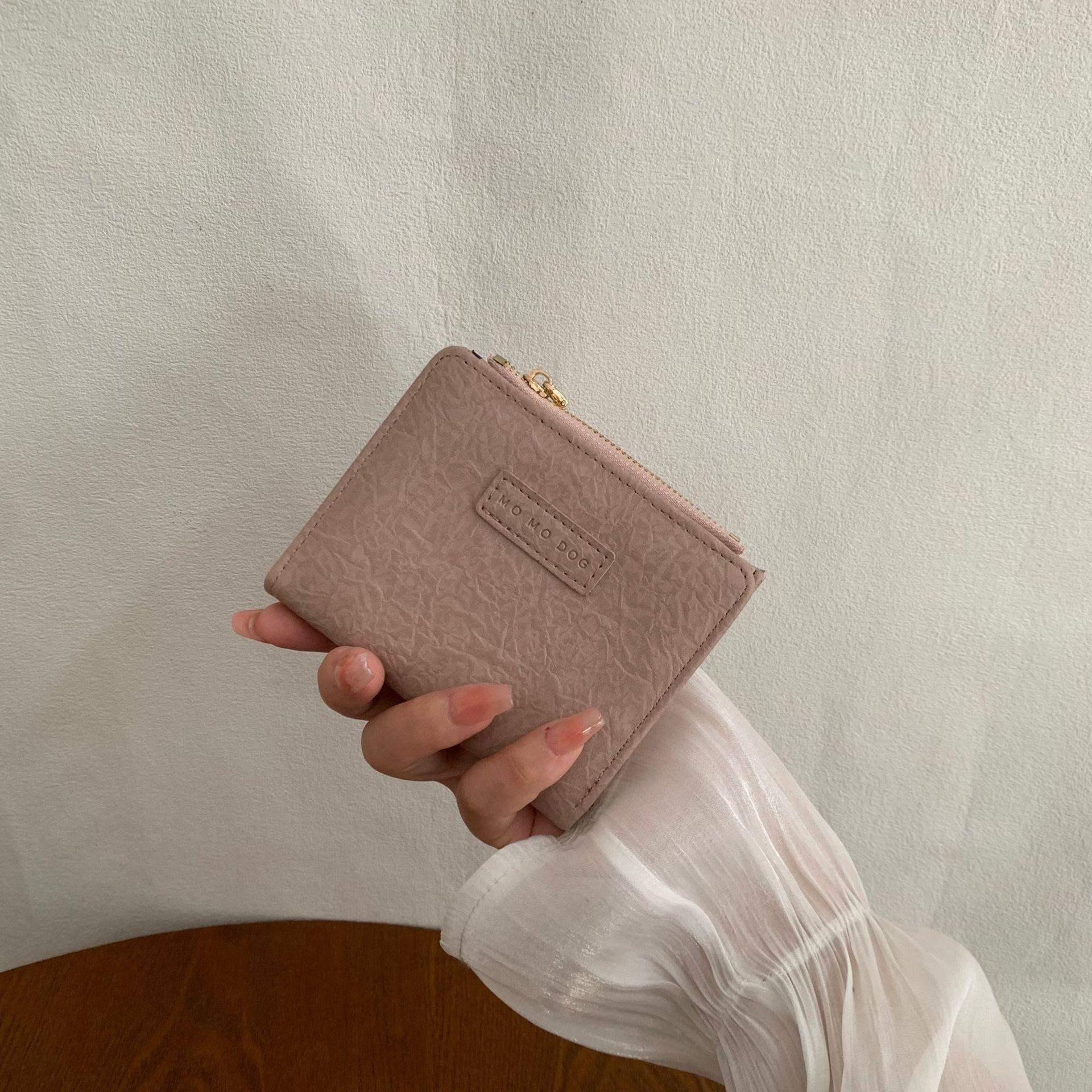 

инс кошелек женский новый студент ретро складной кошелек Мори литературный пряжка кошелек для мелочи