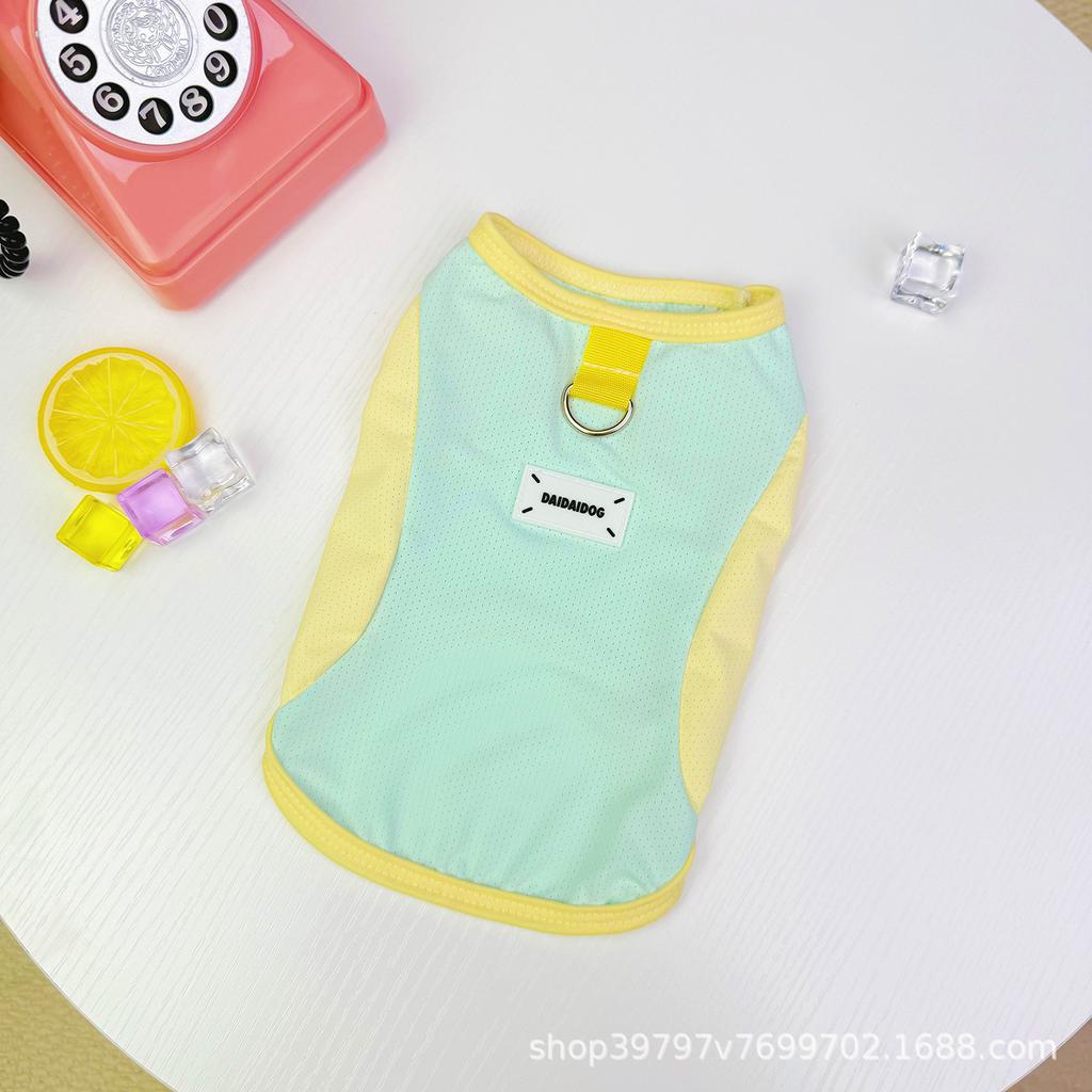 Pet Clothing Summer Thin Breathable Cat Dog Clothing Cool Clothing Ice Silk Mesh Cool Cooling Sunscreen Clothing