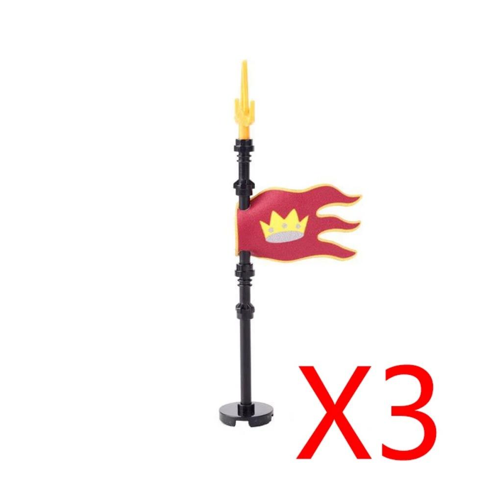 MOC Blocuri de Construcții Militare Figurine Soldați Medievali Accesorii Arme Leu Roșu Vultur Negru Cavaler Armură Scut Mini Cărămizi