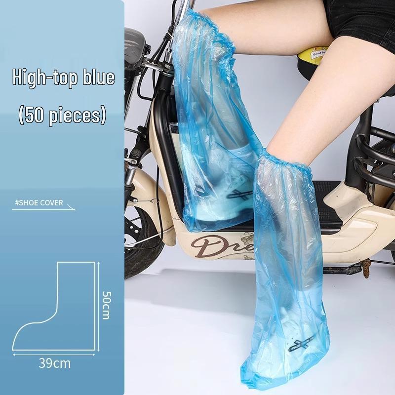 "Anti-Slip Waterproof Mid-Calf Rain Shoe Covers for Men & Women - Durable, Thickened, Wear-Resistant Outdoor Overshoes”