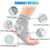 Adjustable Compression Ankle Brace - 1pc with Double Strap Support & Breathable Mesh