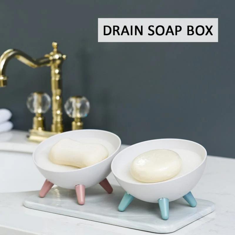 Cute Hemispherical Sponge Drain Soap Holder Bathroom Soap Dish Toilet Rack Portable Soap Dishes Bathroom Products