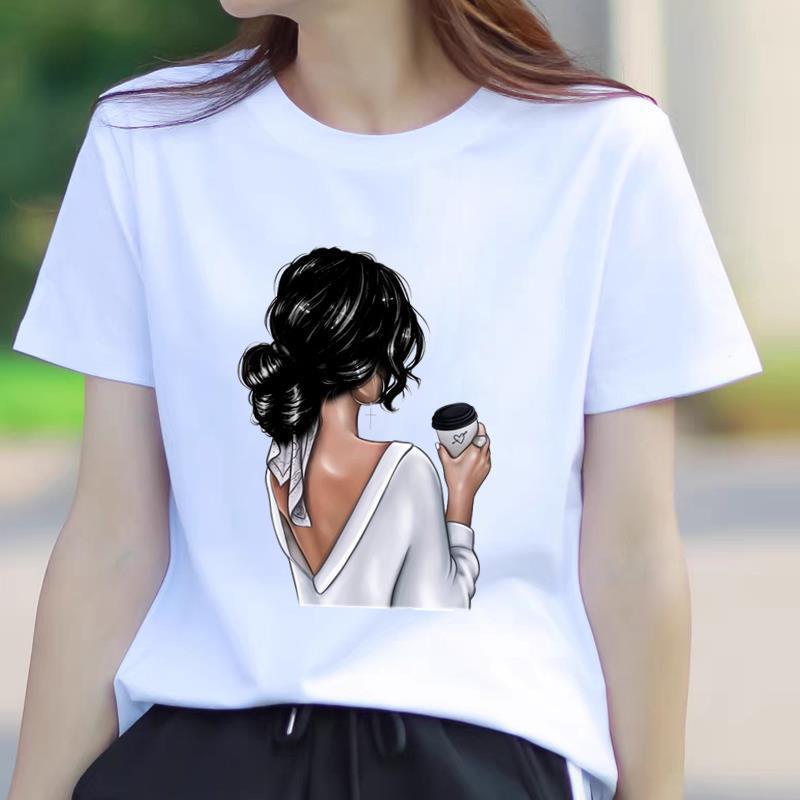 Trendy Summer Women's Short Sleeve T-Shirt - American Korean Style