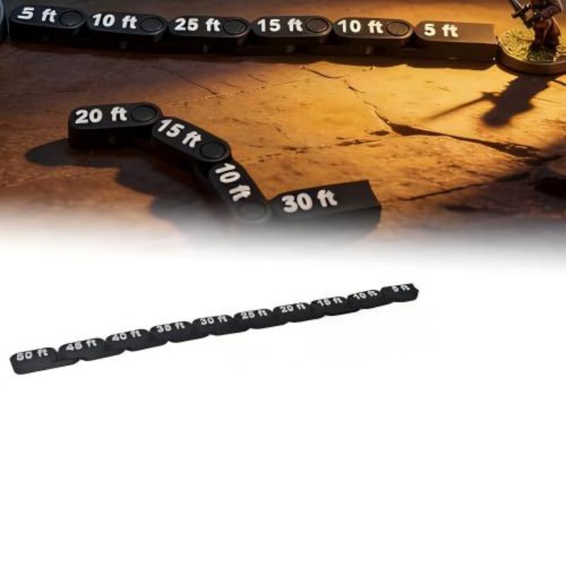 Tabletop RPG Articulated Movement Ruler for DND 8 Section 12 Inch Flexible Accurate Ruler for Adventure  Scenario Use