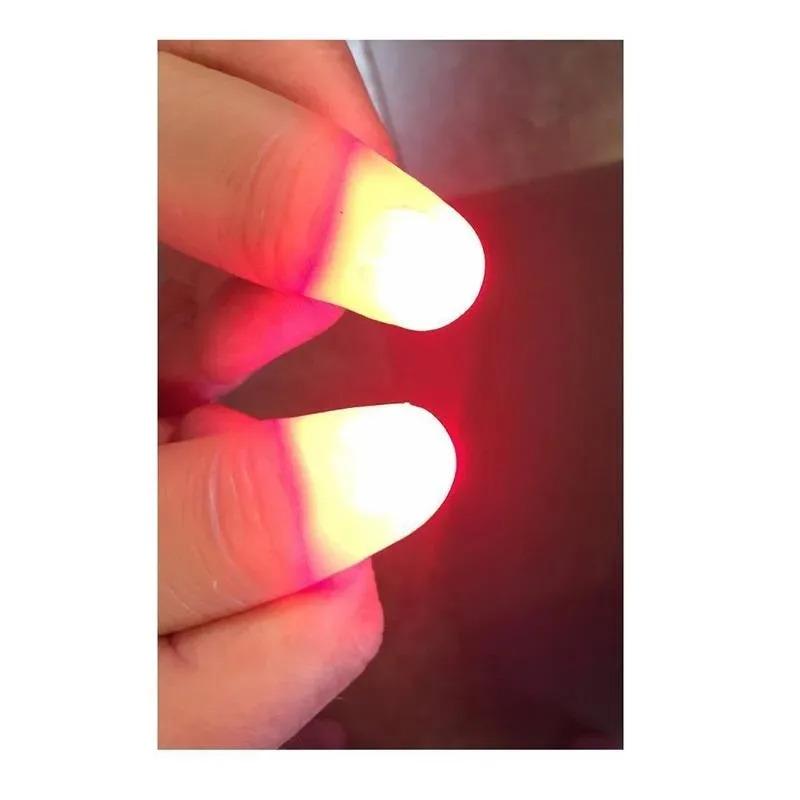 2/4/6 Stück Magische Leuchtende Finger LED Tricks Daumen Requisiten Weihnachten Weihnachtsfest Party Neuheit Lustige Spielzeuge