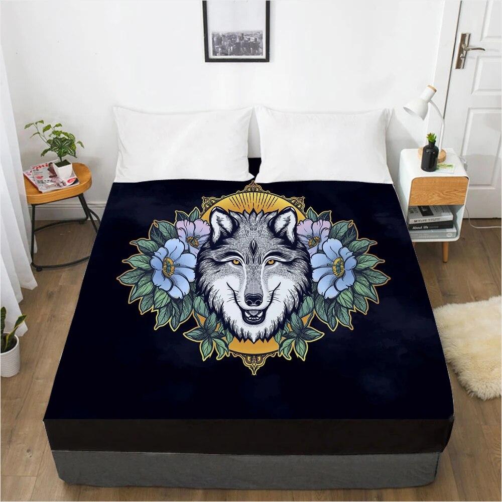 Προσαρμόστε Σεντόνια με Λάστιχο Κάλυμμα Στρώματος με Ελαστική Ταινία 3D Σεντόνι Λευκά Είδη 180x200 90x200 Σεντόνι Κλινοσκεπάσματα Βοημία