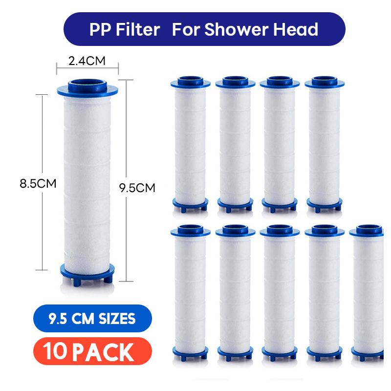 10 Pcs Shower Head Filter,Replacement Shower Head Cotton Filter Set Water Purification,Bathroom Accessories