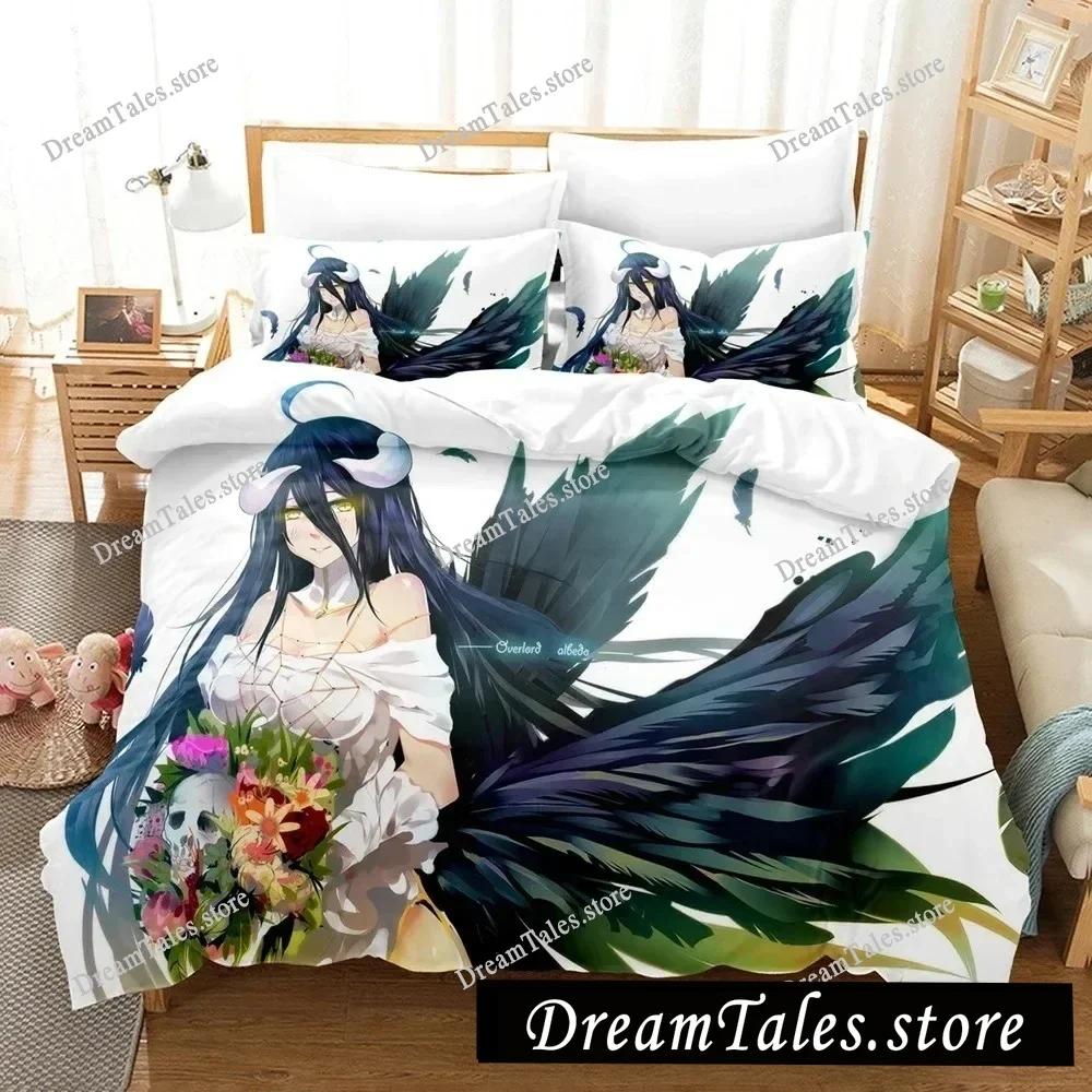 3D Printed Anime The OVERLORD Bedding Set Boys Girls Twin Queen Size Duvet Cover Pillowcase Bed Kids Adult Home Textileextile369